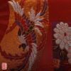 良品 正絹 袋帯 赤・朱地に花柄 フォーマル用_画像7