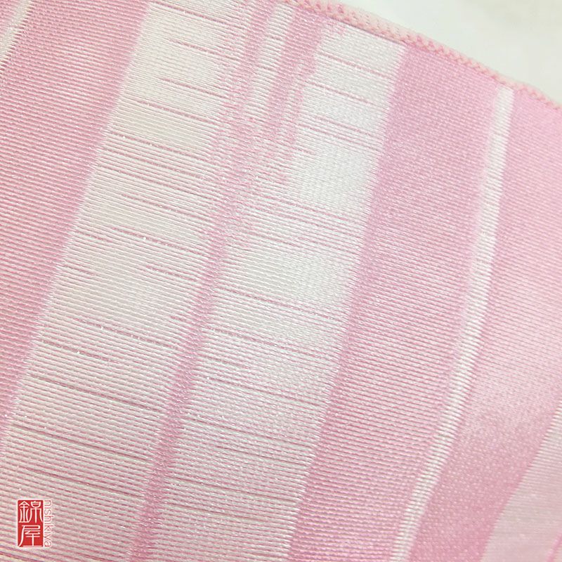 【新品】女性用 兵児帯 ピンク地に古典柄_画像4