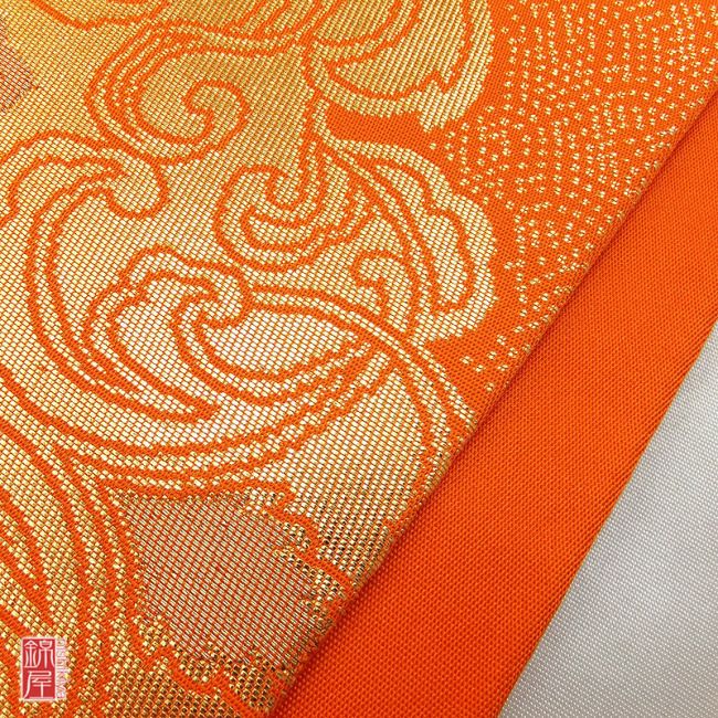 正絹袋帯　六通柄　本袋　純金箔　２４ｋ　良品_画像6