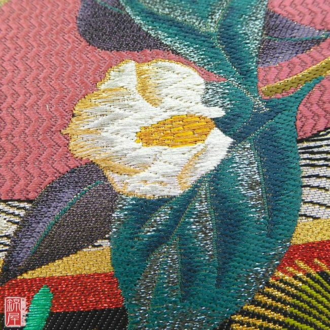 正絹　反物　袋帯　六通柄　西陣織　泥七宝　美品_画像3