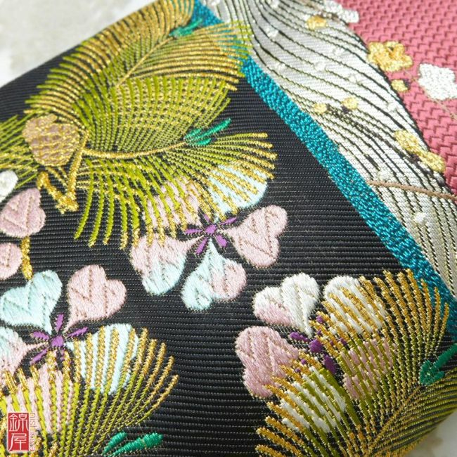 正絹　反物　袋帯　六通柄　西陣織　泥七宝　美品_画像7