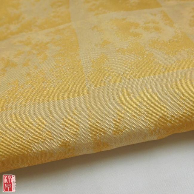 正絹　袋帯　全通柄　たれ先に柄付き 金・銀地に流水・波柄_画像7