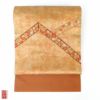 正絹　切りばめ柄　九寸名古屋帯　太鼓柄　通し仕立て_画像1