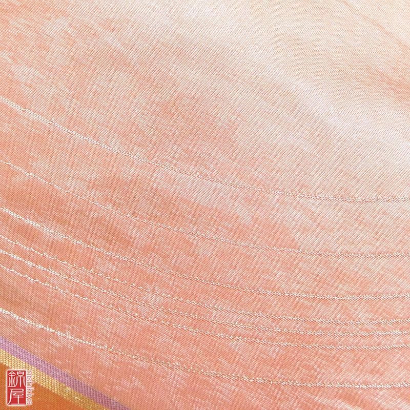 九寸名古屋帯 名古屋仕立て 太鼓柄 正絹 美品_画像3