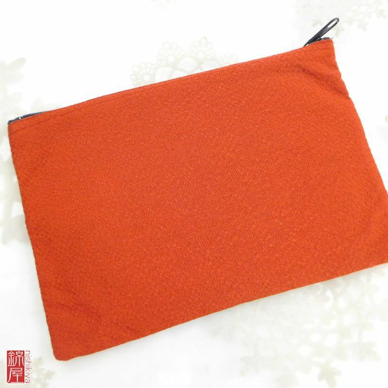 小物入れ《ポーチ》 外ポケット付 正絹 良品_画像5