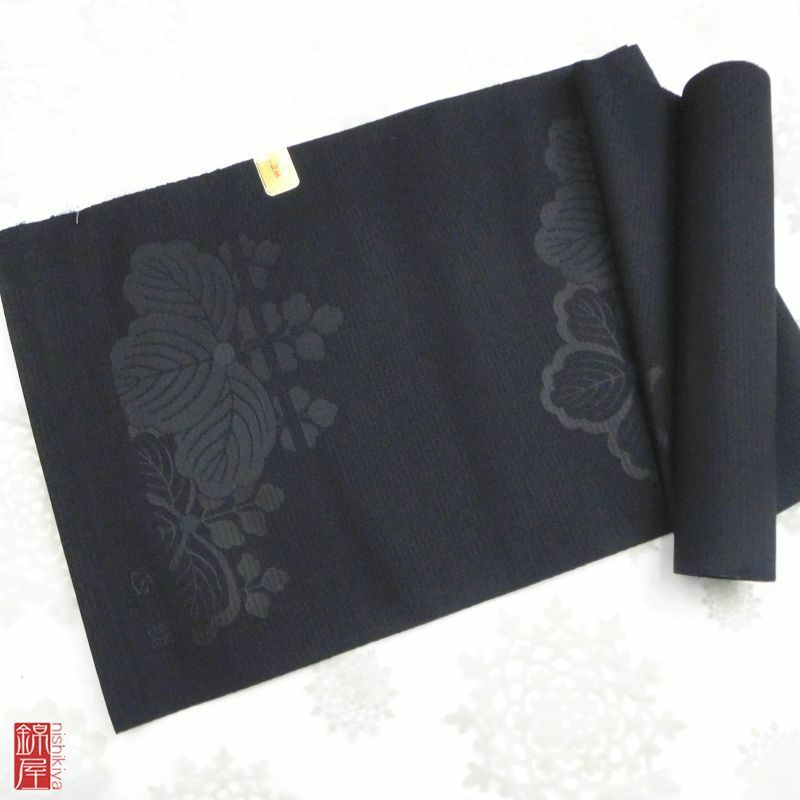 絽 名古屋帯 反物 お悔やみ用 六通柄 正絹 良品 証紙付_画像1