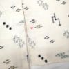 琉球紬 琉球絣 正絹 白地に古典柄_画像5