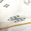 琉球紬 琉球絣 正絹 白地に古典柄_画像11