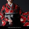 帯 半幅帯 黒 ストライプ リバーシブル 袴下帯 浴衣帯 洗える_画像6