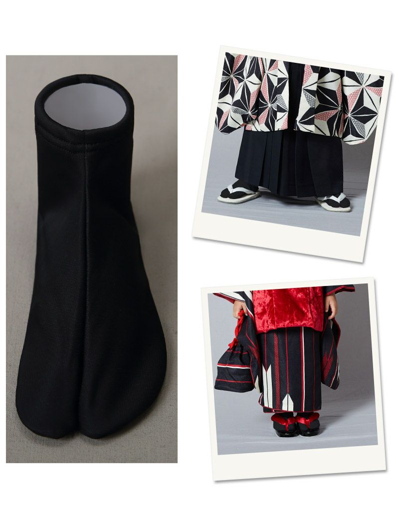 黒足袋 子供用 ストレッチ_画像3