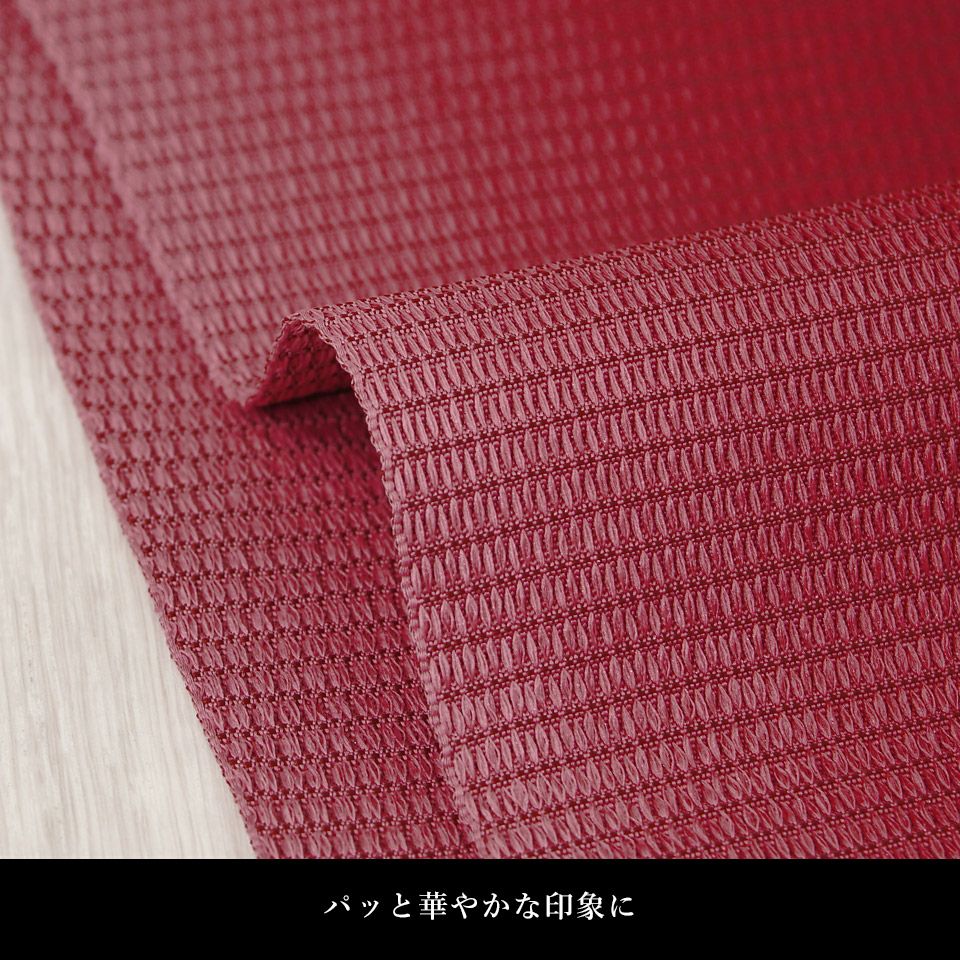 帯 半幅帯 はちす織 エンジ ぼかし 袴下帯 浴衣帯 洗える_画像11
