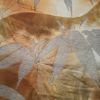 袋帯 六通柄 正絹 金・銀地に木の葉・植物柄 フォーマル用_画像4