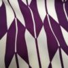 化繊 単衣 良品 紫・藤色地に古典柄_画像10