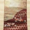 袋帯 六通柄 美品 フォーマル用 正絹 花柄 小豆・エンジ_画像8