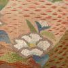 袋帯 太鼓柄 美品 一般用 正絹 花柄 小豆・エンジ_画像4