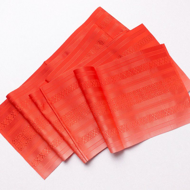 名古屋帯 正絹 縞柄・線柄 通し仕立て 赤・朱_画像13