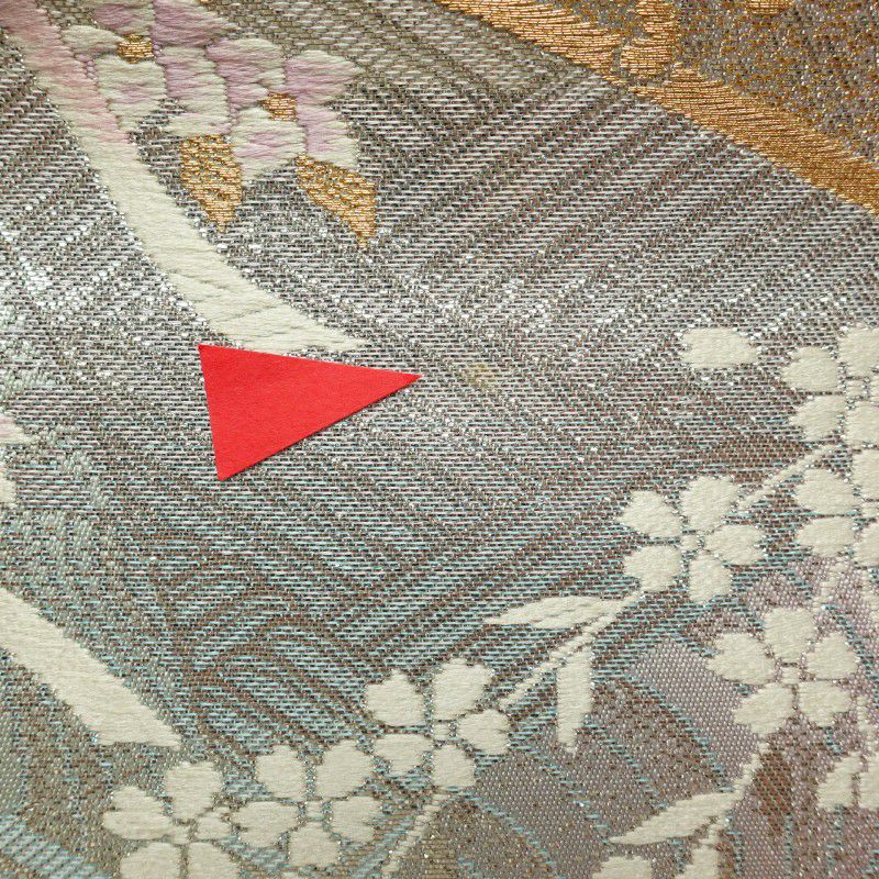 帯反物 フォーマル用 正絹 古典柄 金・銀_画像14