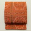 袋帯 六通柄 良品 一般用 正絹 幾何学柄・抽象柄 橙_画像1