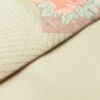 袋帯 六通柄 フォーマル用 正絹 花柄 クリーム_画像11