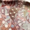 小紋 美品 総柄 正絹 古典柄 袷仕立て 小豆・エンジ_画像22