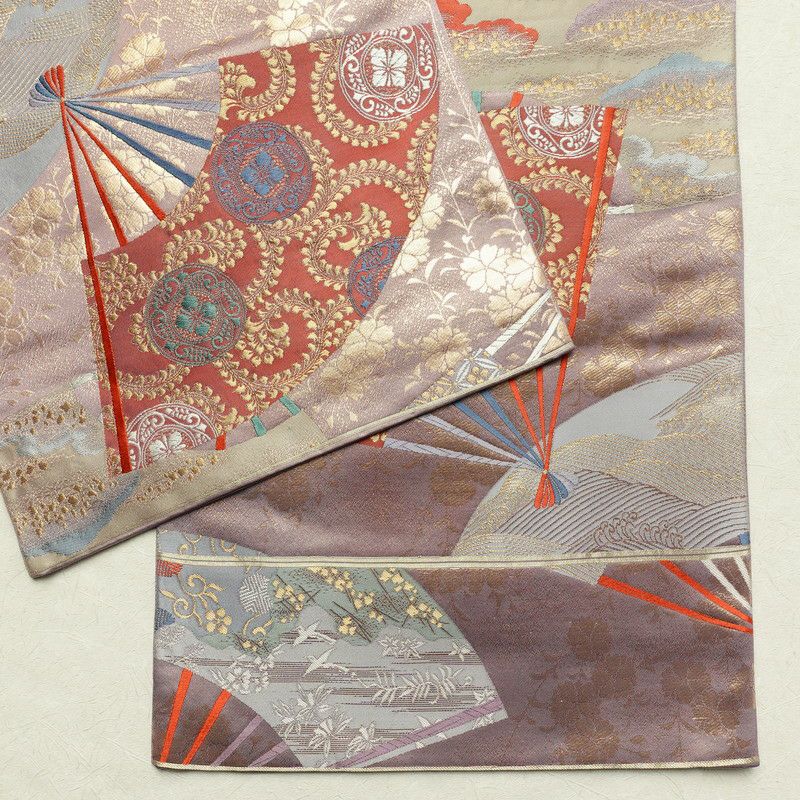 袋帯 六通柄 フォーマル用 正絹 古典柄 紫・藤色_画像16