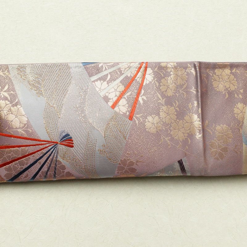 袋帯 六通柄 フォーマル用 正絹 古典柄 紫・藤色_画像19