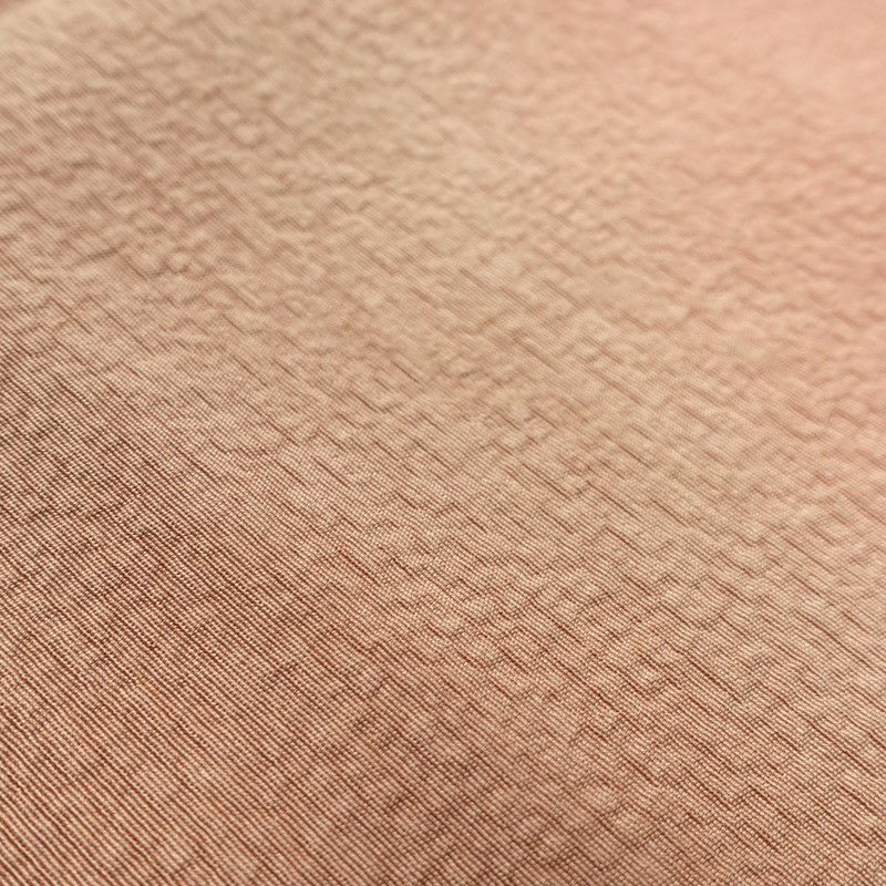 付け下げ 正絹 一つ紋付き 無地 袷仕立て ピンク_画像8