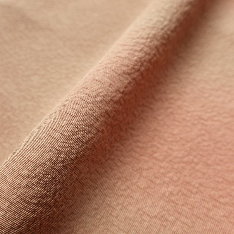 付け下げ 正絹 一つ紋付き 無地 袷仕立て ピンク_画像11