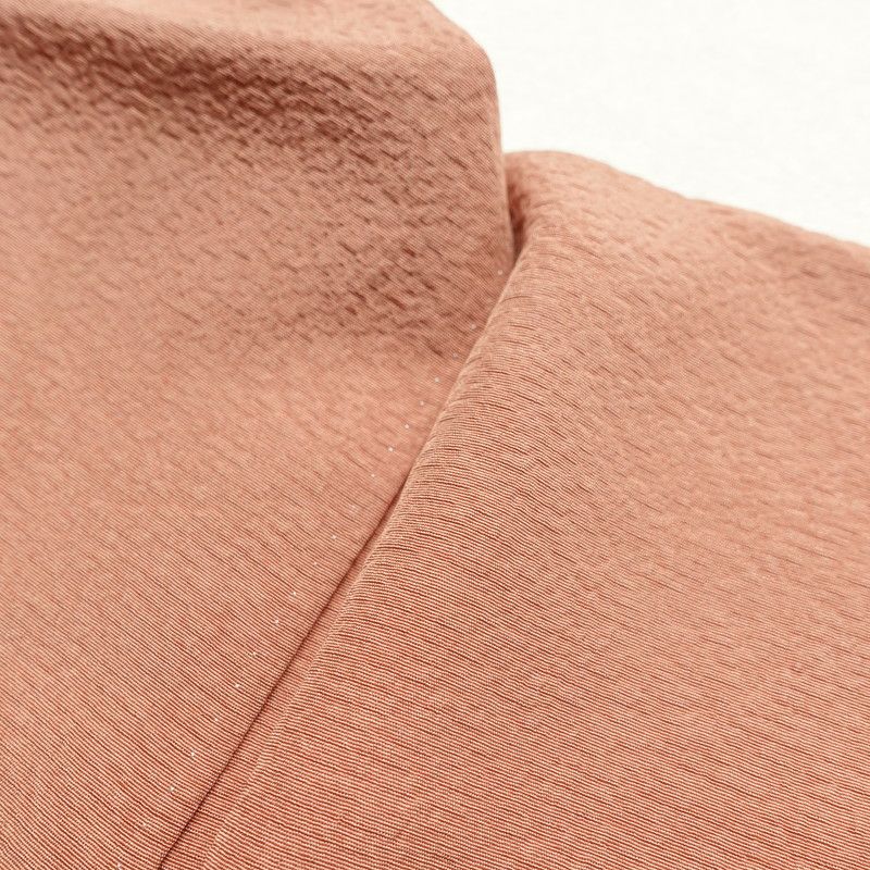 付け下げ 正絹 一つ紋付き 無地 袷仕立て ピンク_画像23