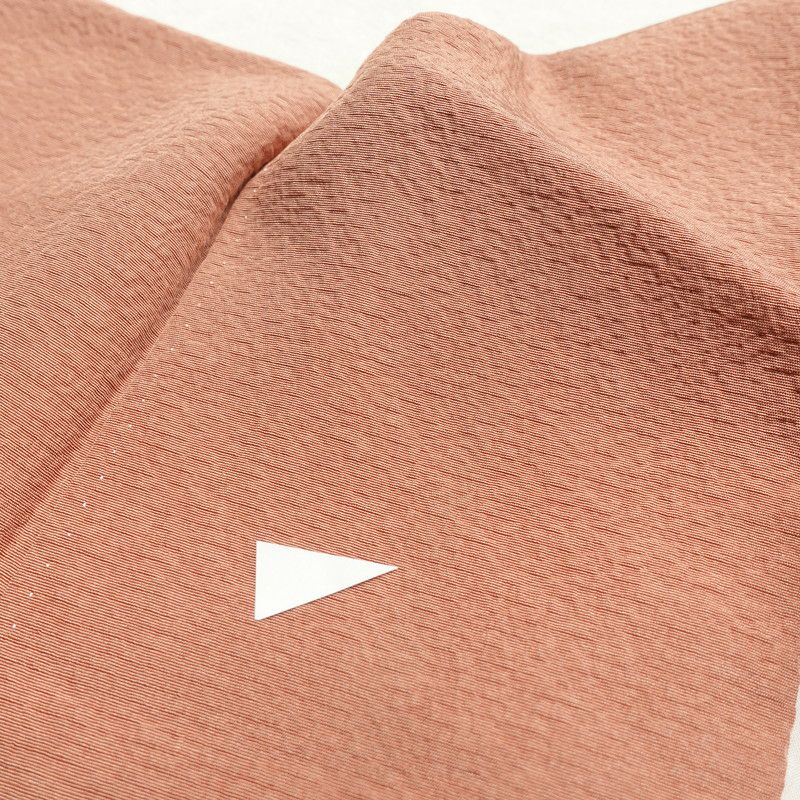 付け下げ 正絹 一つ紋付き 無地 袷仕立て ピンク_画像25