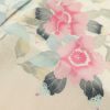 付け下げ 縮緬 正絹 花柄 袷仕立て ピンク_画像8