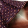 付け下げ しつけ糸付き 正絹 古典柄 袷仕立て 紫・藤色_画像22