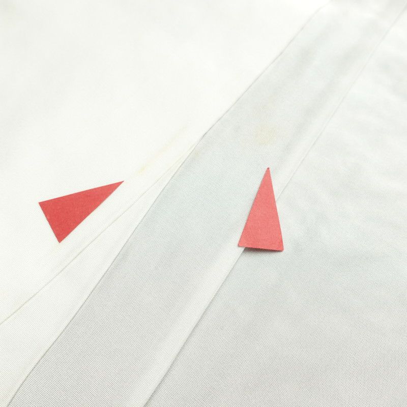 付け下げ しつけ糸付き 正絹 古典柄 袷仕立て 紫・藤色_画像28