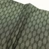 紬 しつけ糸付き 正絹 幾何学柄・抽象柄 袷仕立て 緑・うぐいす色_画像19