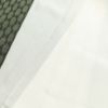 紬 しつけ糸付き 正絹 幾何学柄・抽象柄 袷仕立て 緑・うぐいす色_画像23