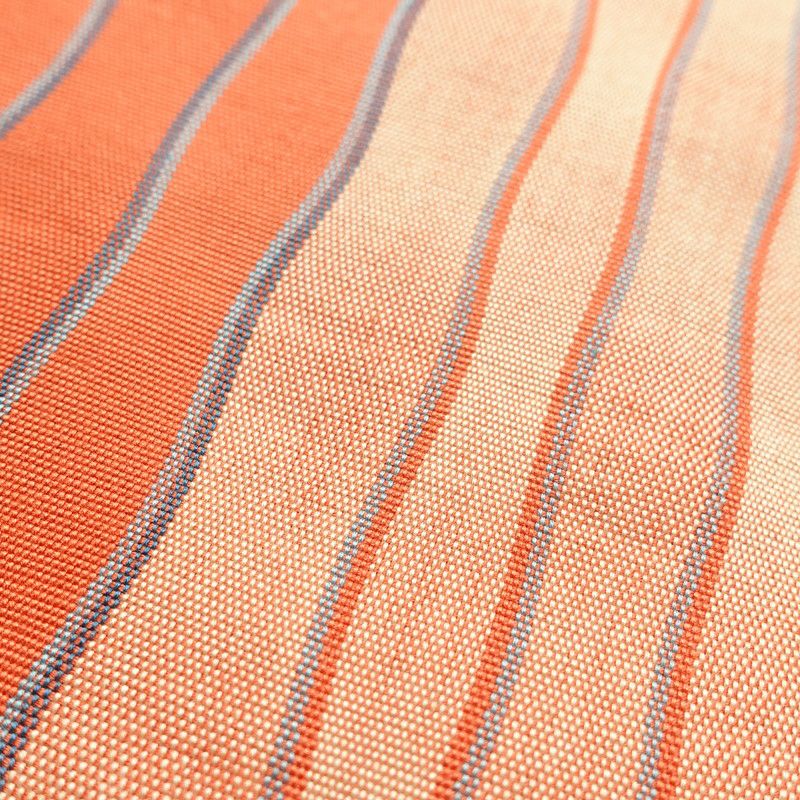 帯反物 証紙あり 一般用 混紡 縞柄・線柄 橙_画像4