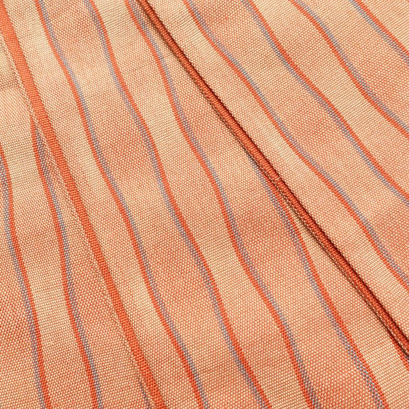 帯反物 証紙あり 一般用 混紡 縞柄・線柄 橙_画像23