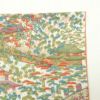 小紋 美品 ちりめん 正絹 風景柄 袷仕立て 多色使い_画像13