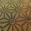 小紋 美品 縮緬 正絹 幾何学柄・抽象柄 袷仕立て 黄・黄土色_画像7