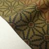 小紋 美品 縮緬 正絹 幾何学柄・抽象柄 袷仕立て 黄・黄土色_画像12