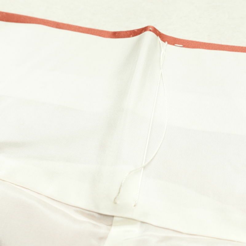 付け下げ 綸子 正絹 古典柄 袷仕立て ピンク_画像34