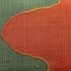 袋帯 相良刺繍 刺繍 紬 全通柄 良品 一般用 正絹 無地 緑・うぐいす色_画像2