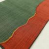 袋帯 相良刺繍 刺繍 紬 全通柄 良品 一般用 正絹 無地 緑・うぐいす色_画像13