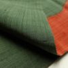 袋帯 相良刺繍 刺繍 紬 全通柄 良品 一般用 正絹 無地 緑・うぐいす色_画像17
