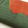 袋帯 相良刺繍 刺繍 紬 全通柄 良品 一般用 正絹 無地 緑・うぐいす色_画像23