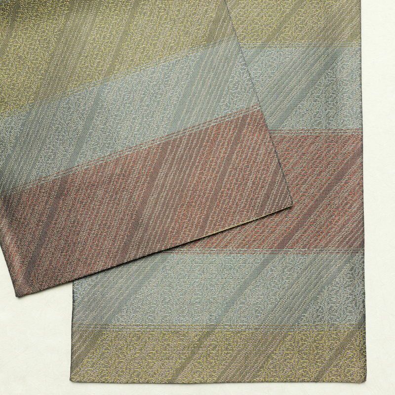 袋帯 六通柄 美品 フォーマル用 混紡 縞柄・線柄 多色使い_画像16