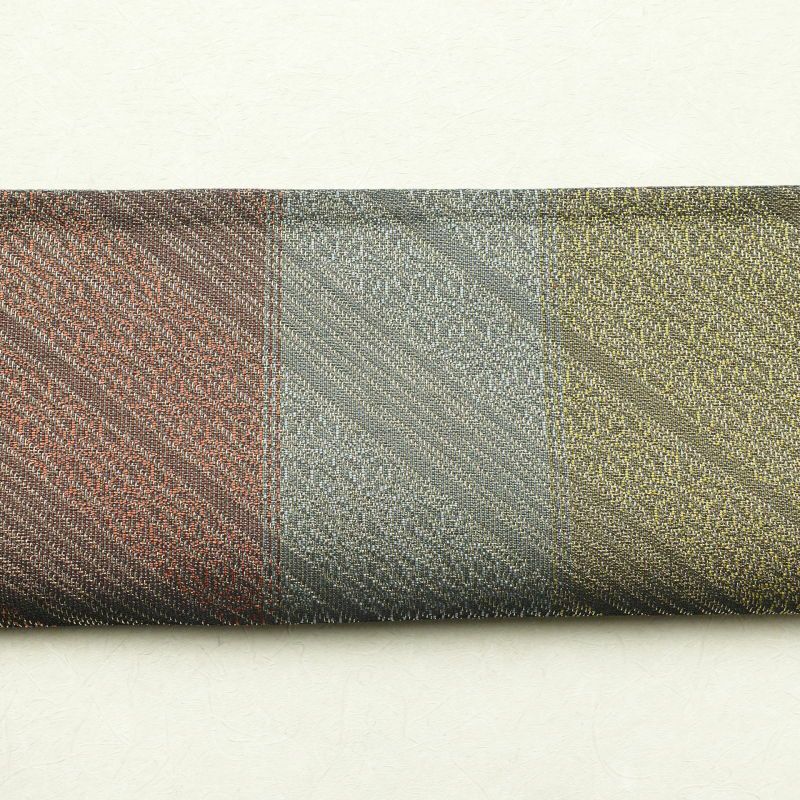 袋帯 六通柄 美品 フォーマル用 混紡 縞柄・線柄 多色使い_画像17