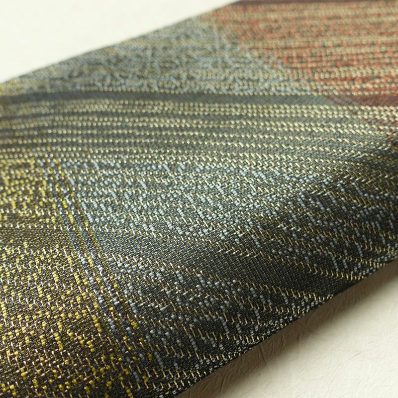 袋帯 六通柄 美品 フォーマル用 混紡 縞柄・線柄 多色使い_画像20