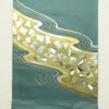 袋帯 太鼓柄 箔 フォーマル用 正絹 流水・波柄 緑・うぐいす色_画像13