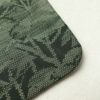 紬 正絹 木の葉・植物柄 袷仕立て 緑・うぐいす色_画像19